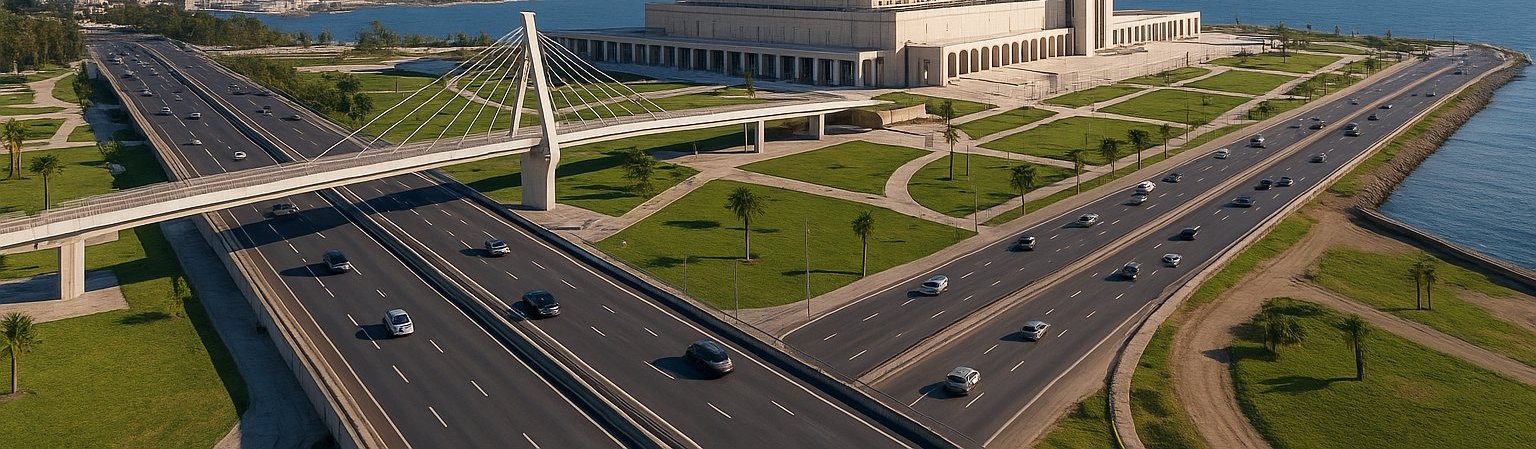 Autoroute le long de la baie d'Alger
